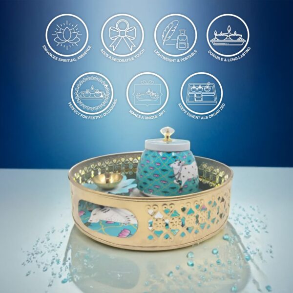 Tray Jar and Diya Set - Image 2