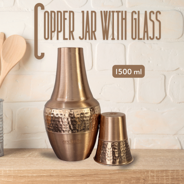 Copper Jug and Glass Set - Image 4