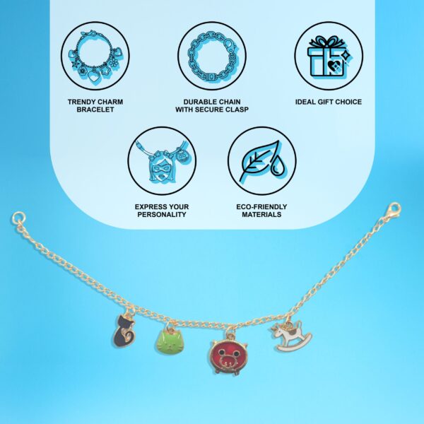 4 Charm Cute Pets & Toys Bracelet - Image 2