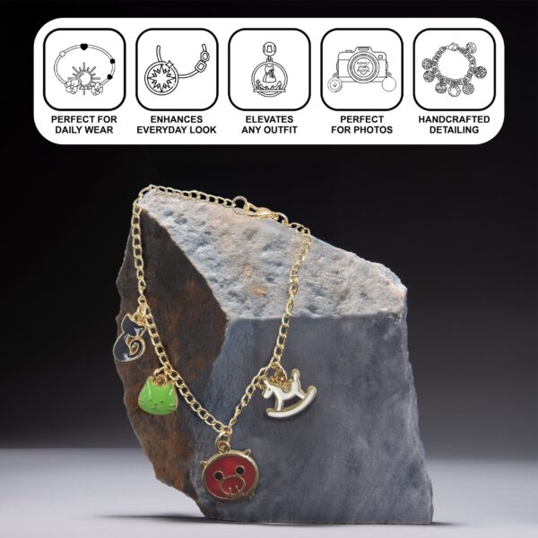 4 Charm Cute Pets & Toys Bracelet - Image 3