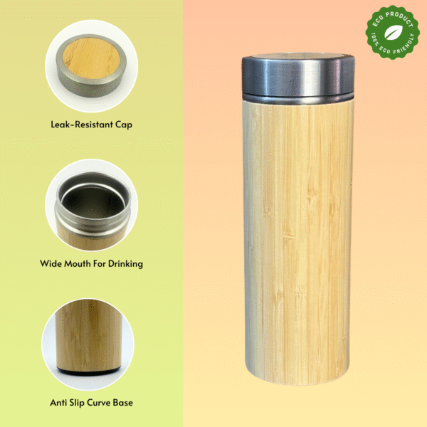 Bamboo Water Bottle - Image 2