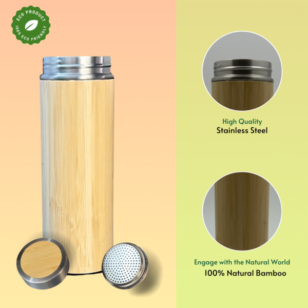 Bamboo Water Bottle - Image 4