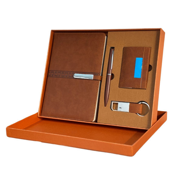 4-in-1 Brown Diary Gift Set - Image 2