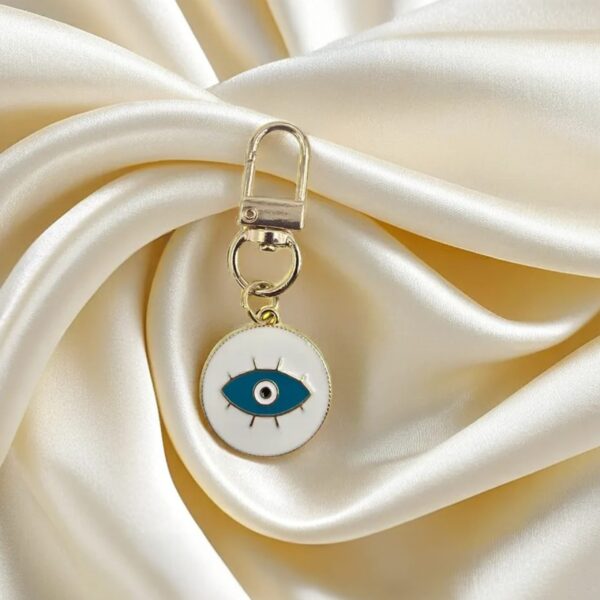 Evil Eye KeyChain (White Colour)