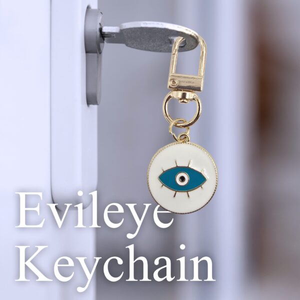 Evil Eye KeyChain (White Colour)