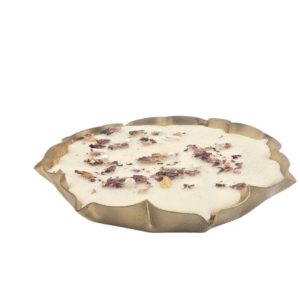Lotus Shape Copper Scented Candle (White Sage)