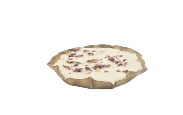 Lotus Shape Copper Scented Candle (White Sage)
