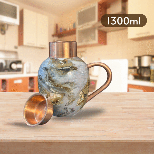Marble Print Copper Jug