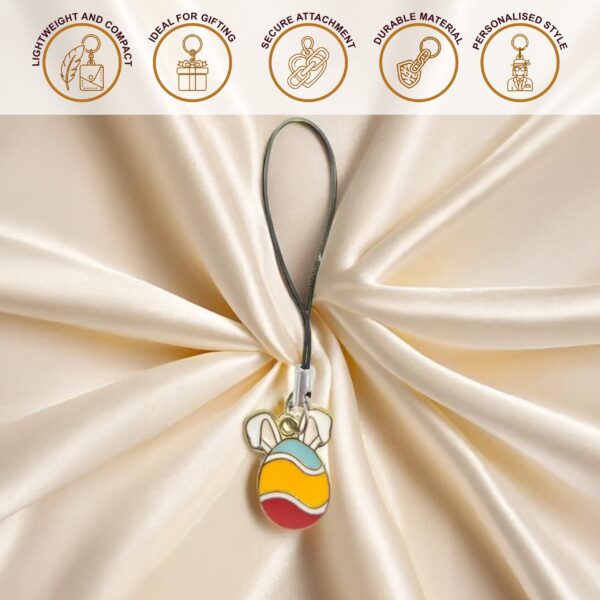 Colourful Bunny Egg Mobile Thread Charm