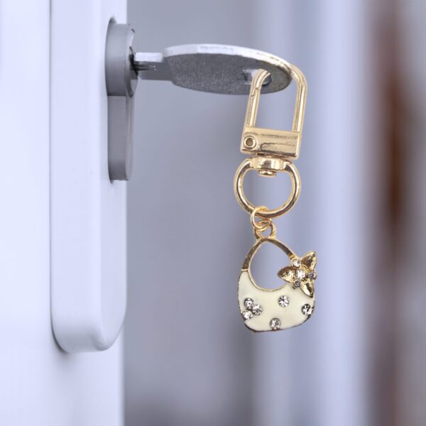 White Bag Charm