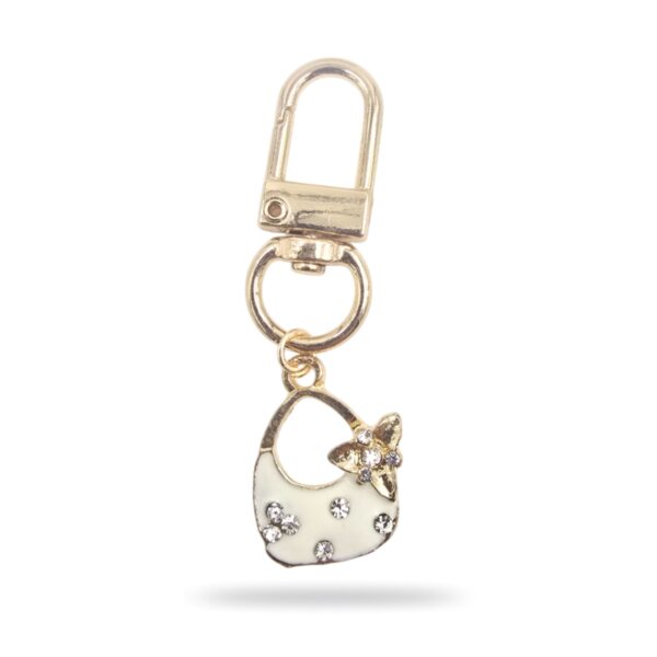 White Bag Charm