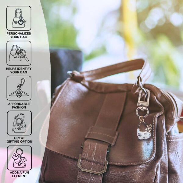 White Bag Charm
