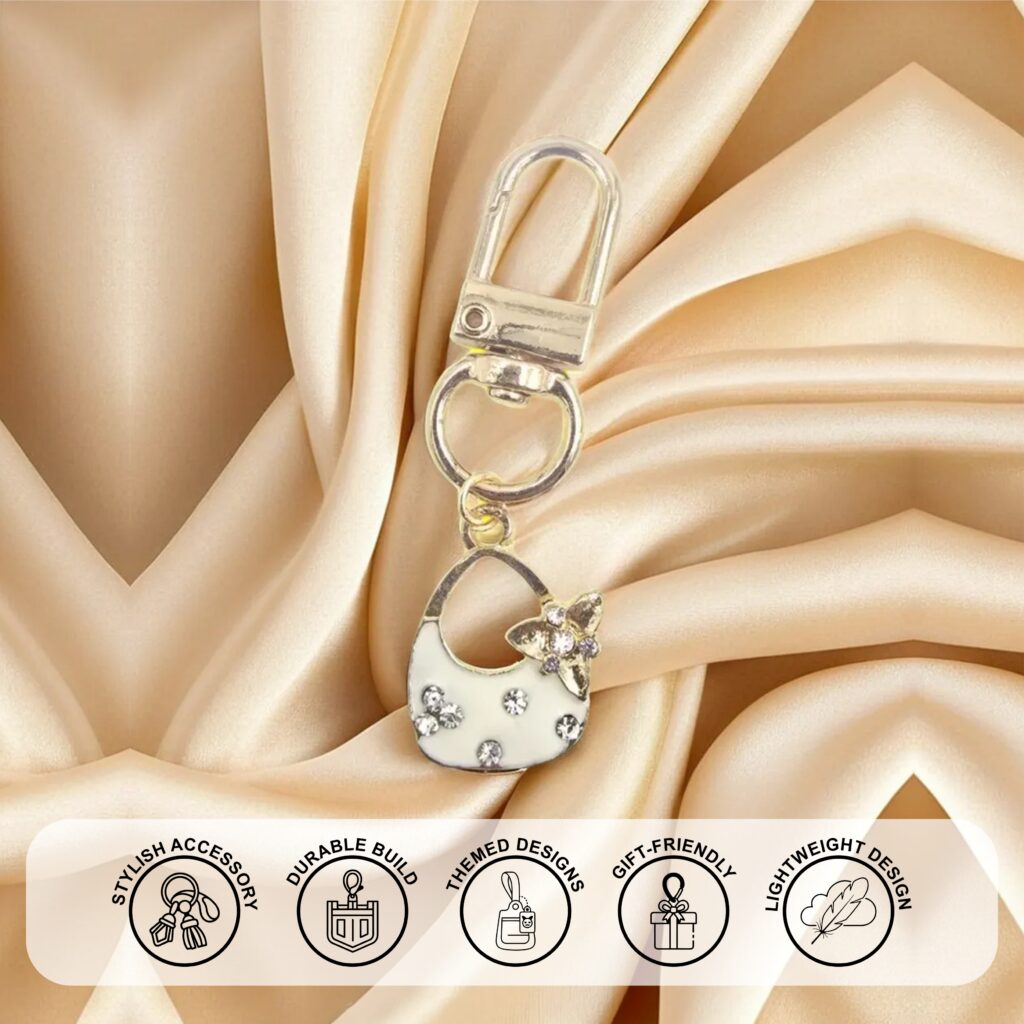 White Bag Charm