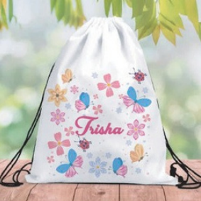Personalized Budget Friendly Drawstring Bag