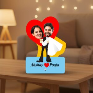 Valentines Day Special Personalised photo Caricature Stand