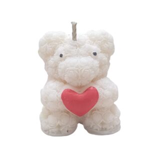 Teddy Rose Candle