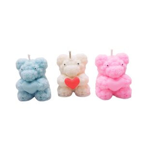 Teddy Rose Candle (set of 3)