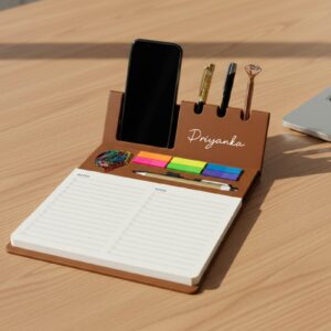 Personalized smart desk organizer