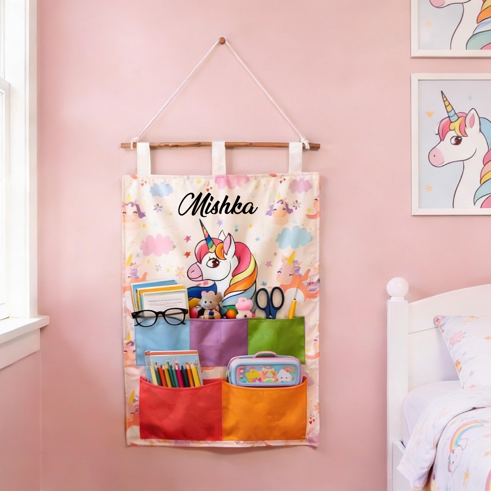 Personalised Kids Wall Hanging Organiser - Image 3