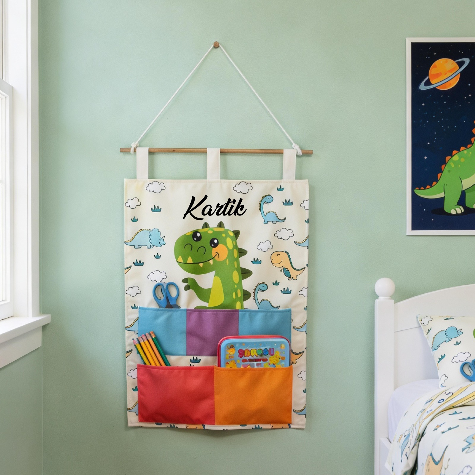 Personalised Kids Wall Hanging Organiser - Image 2