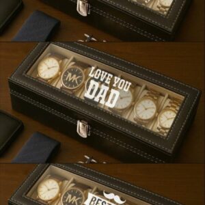 Father’s Day special PU Leather 6 slots Watch Box