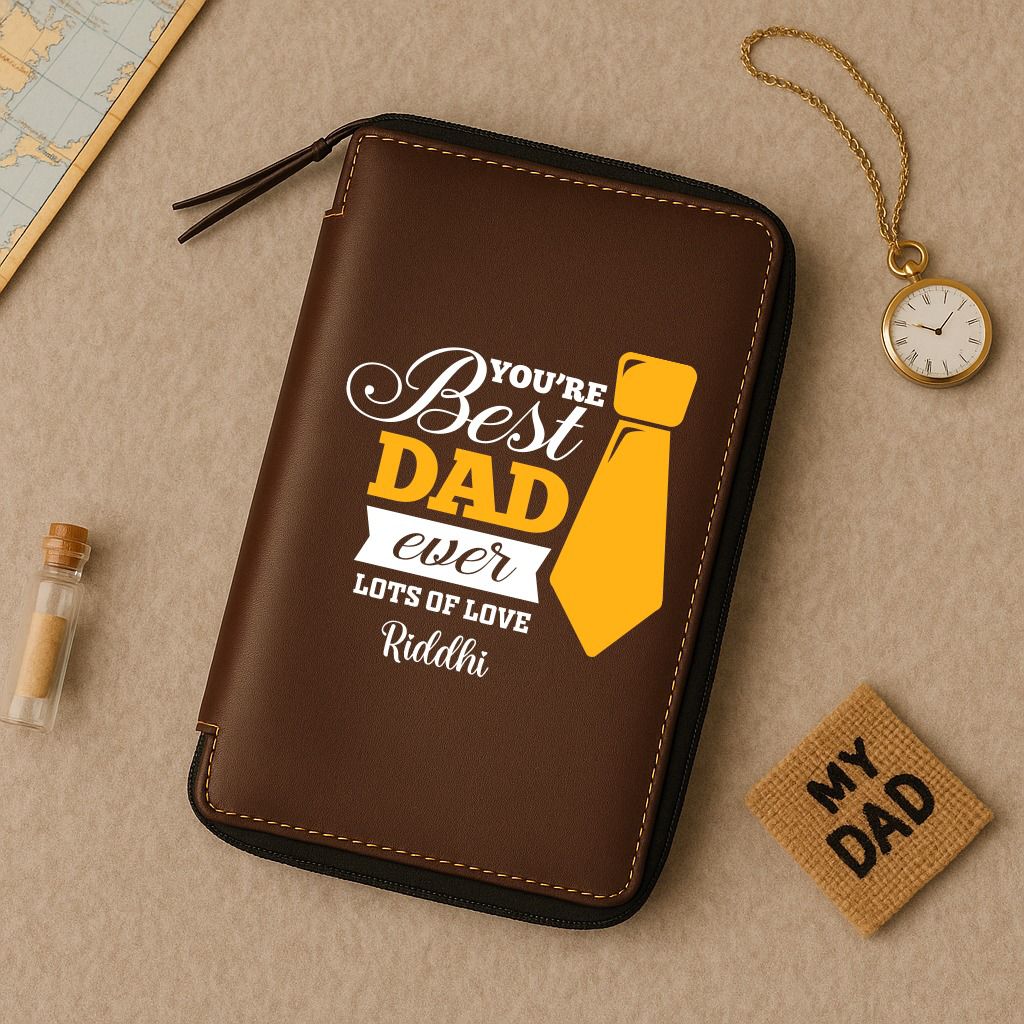 Personalized Zippered Travel Wallet – Just for Dad! - Image 4