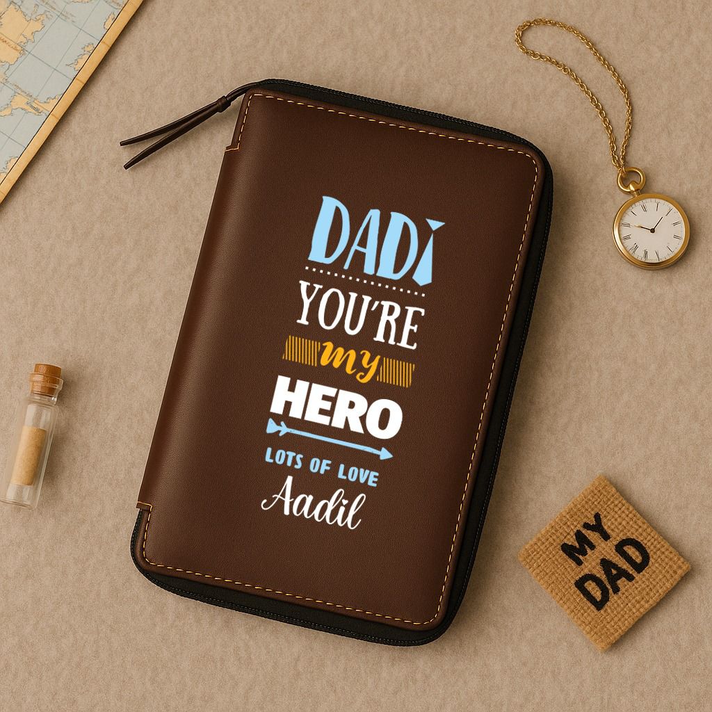 Personalized Zippered Travel Wallet – Just for Dad! - Image 5