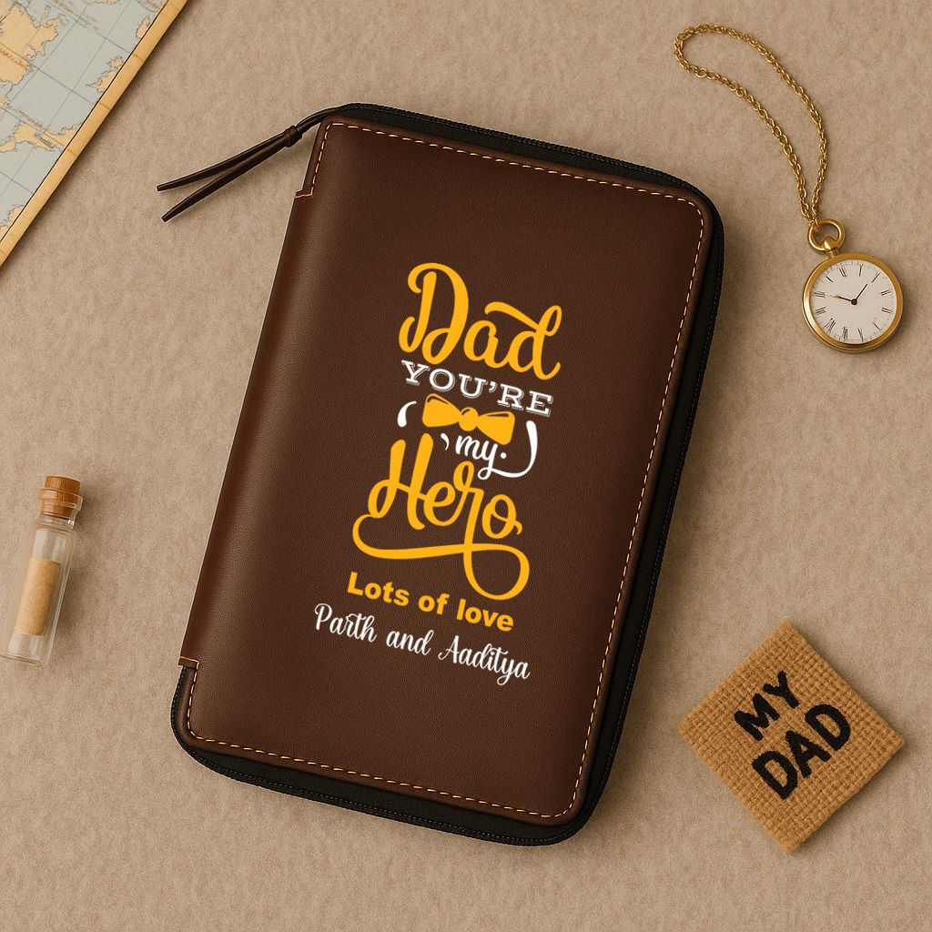 Personalized Zippered Travel Wallet – Just for Dad! - Image 6