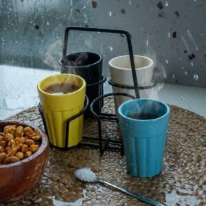 Set of 4 unbrrakable tea cup (150ml)