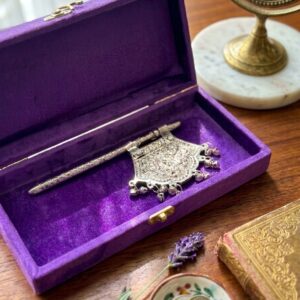 German Silver Pankhi With Beautiful Design